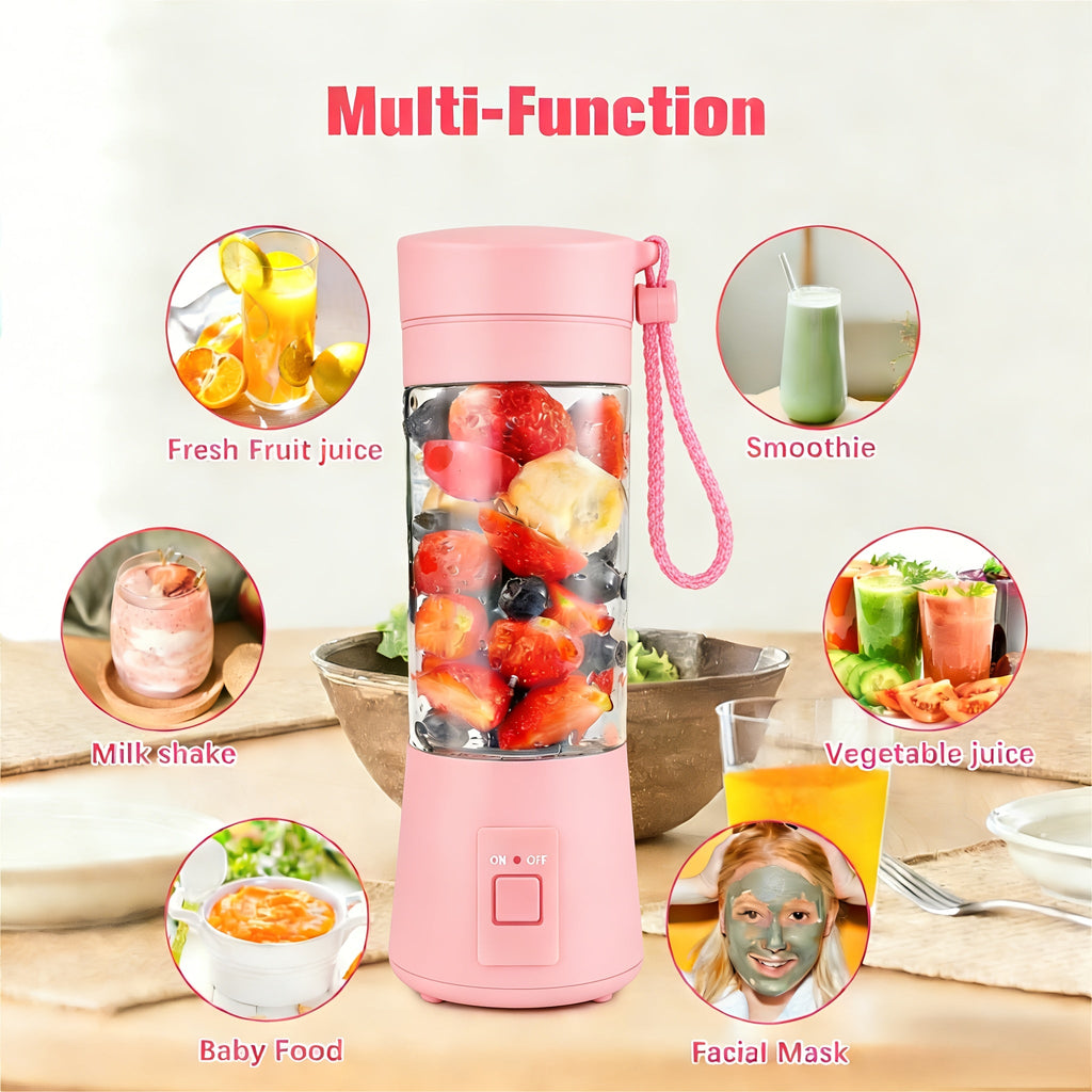 Mini Blender USB Rechargeable 380ml - 6-Blade 22000RPM High-Speed Portable Blender Cup, 304 Stainless Steel, Self-Cleaning, for Smoothies, Shakes & Protein Drinks, Home, Office & T - product image 18