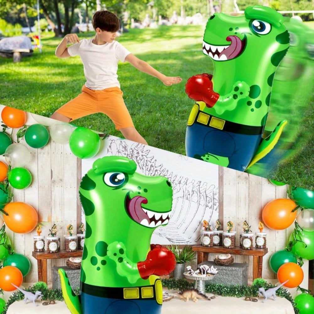 Inflatable Dinosaur Punching Bag for Kids 47 Inch | Best Birthday Christmas Gift for Boys | T-Rex Blow Up Bouncing Back Bopper, Water Base Bop Bag for Indoor - product image
