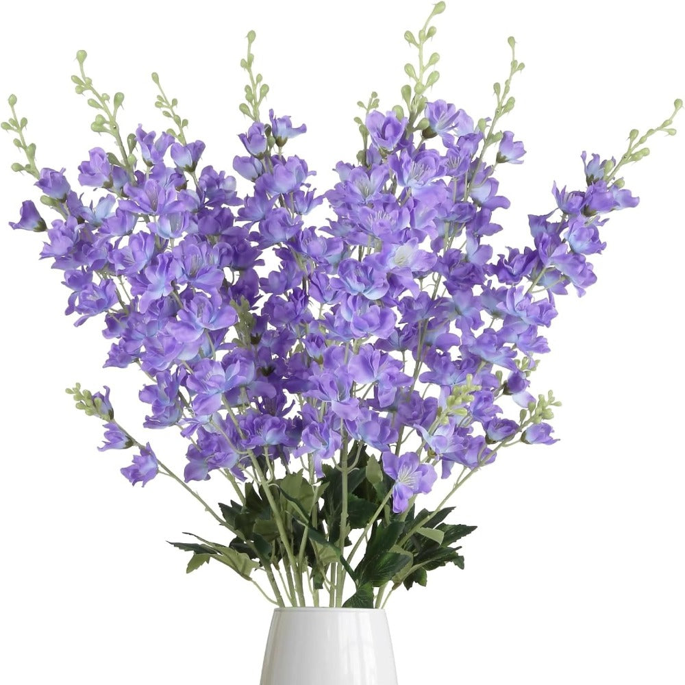 Artificial Delphinium Flowers 8pcs 33.5 Inch Faux Larkspur Stems for Wedding Centerpieces, Tall Silk Flower Bouquet for Home Vase Table Garden Decor - product image 15