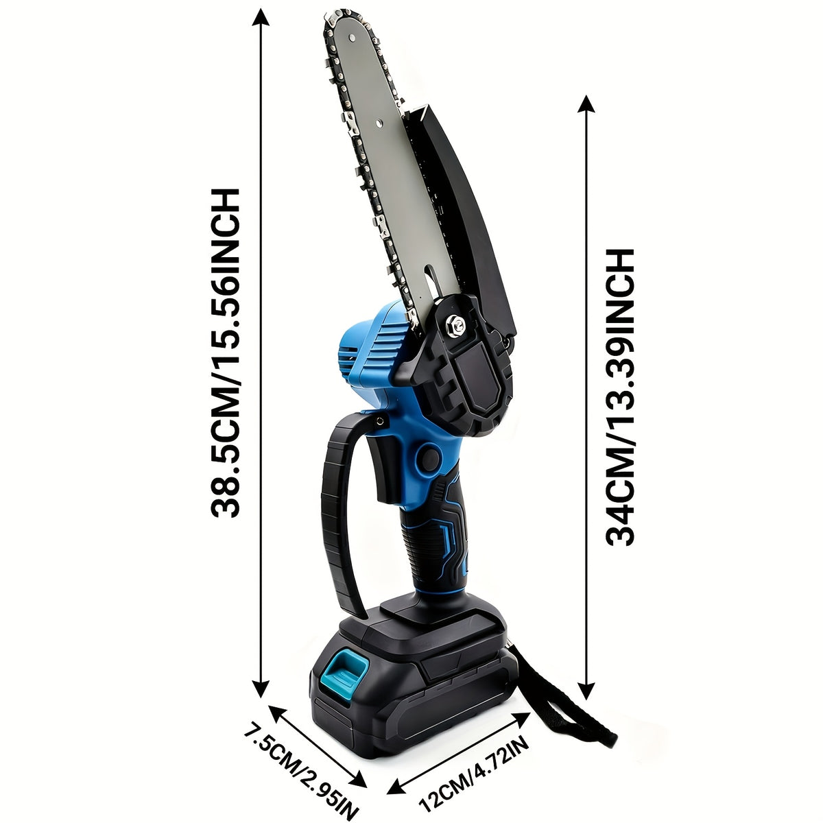 ShinyLink Cordless Mini Chainsaw Suitable for Tree Trimming, 6-Inch Handheld Electric Chainsaw with Battery, Lightweight Portable Chainsaw for Yard Work, Wood - product image 2