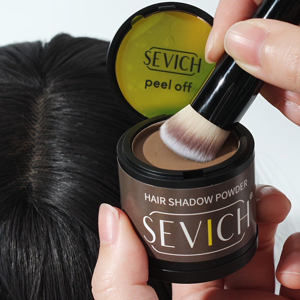 Hair Root & Hairline Concealer Powder Kit with Brush — Waterproof Instant Coverage for Thinning Hair, Receding Hairline & Bald Spots | 5 Shades | Black & Brown Tones | Women & Men - product image 2
