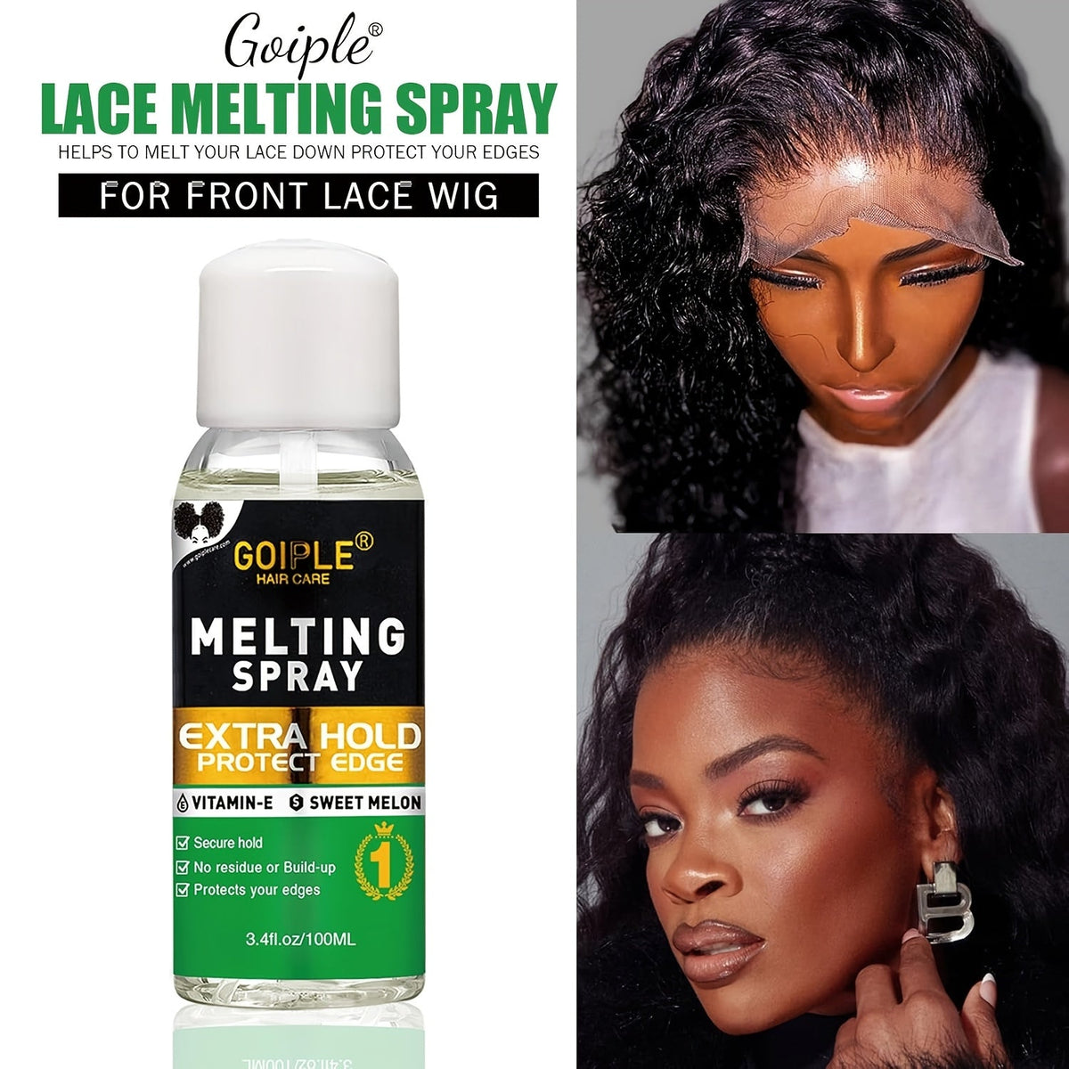 Wig Installation Kit with Lace Glue & Melting Spray | 9pc Glue Kit or 14pc Complete Wig Styling Set | Edge Brush Wig Cap Comb Resistance Band Remover for Beginners & Professionals - product image 10