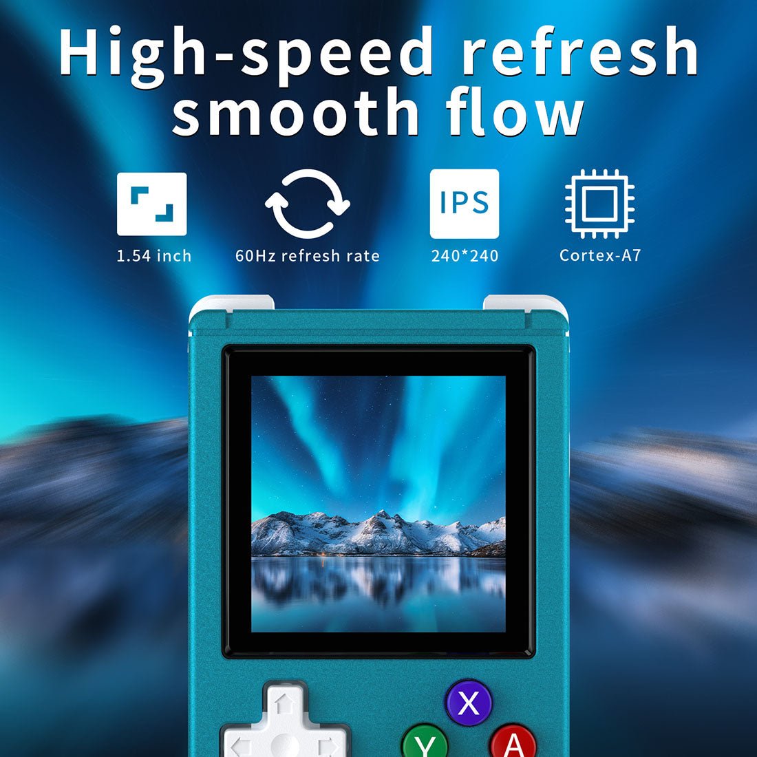 CNC Aluminum Linux 1.54" IPS 10 Emulators MP3 Clock 75g 3 Colors – Anbernic RG Nano Keychain Mini Retro Handheld Game Console