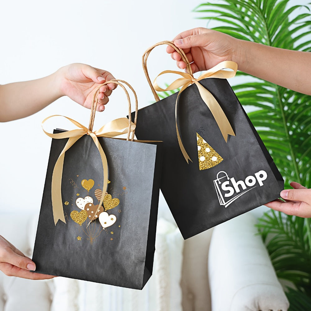 Paper Gift Bags with Handles 110pcs Bulk, Medium & Large Sizes, Shopping Bags for Small Business, Party Favor Bags, Candy Bags for Wedding Christmas Birthday - product image 7