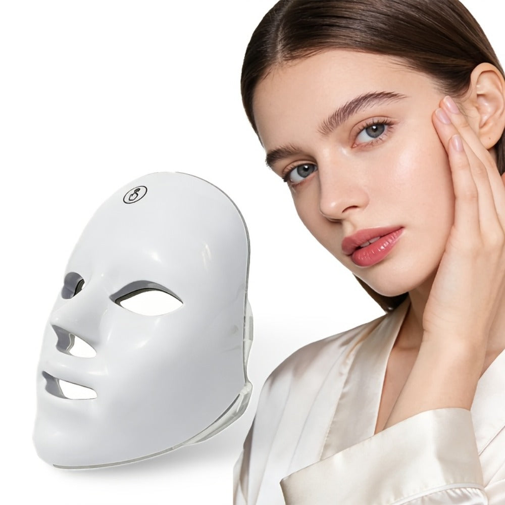 LED Facial Beauty Device 7-Color Light Therapy Portable At-Home Skincare Tool — USB Rechargeable Skin Rejuvenation Anti-Aging Face Care Gift for Women - product image 4