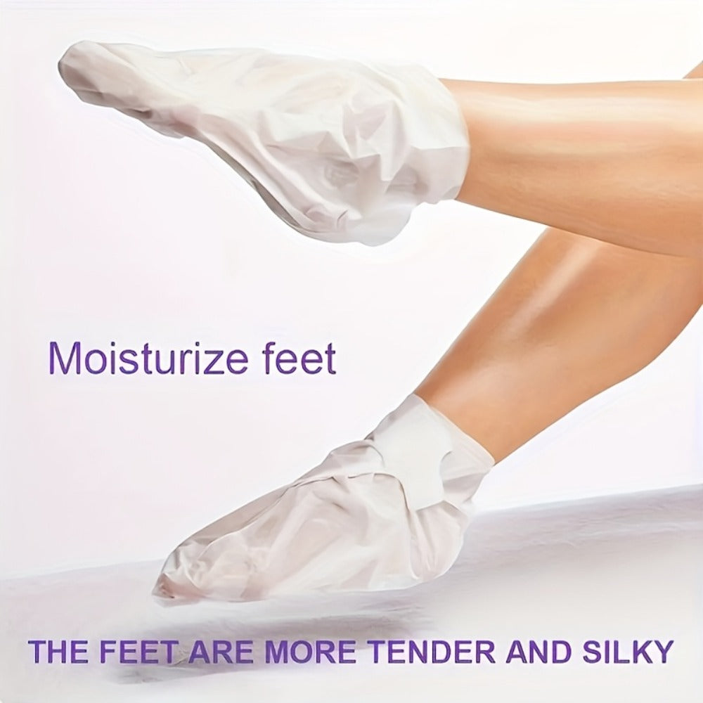 Lavender Foot Mask Socks Deep Hydrating Moisturizing Foot Care Treatment – Soft Smooth Skin, Portable Home Travel Spa, Value Pack 6 Pairs or 9 Pairs - product image 2