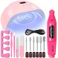 Gel Nail Manicure Kit 7-in-1 with LED Lamp – Stainless Steel Nail Art Tool Set, Cuticle Remover, Nail File, Polisher & Finger Separator, Complete Salon & Home DIY Nail Care Kit for - product image 14