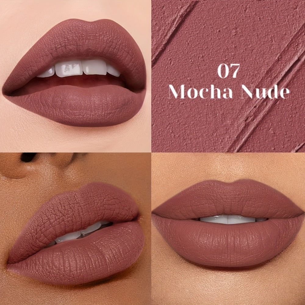 Matte Liquid Lipstick for Women — Velvet Soft Non-Drying Waterproof Long-Lasting Formula, Highly Pigmented Full Coverage Lip Color in Nude Brown Pink Red Purple Gold Shades - product image 11
