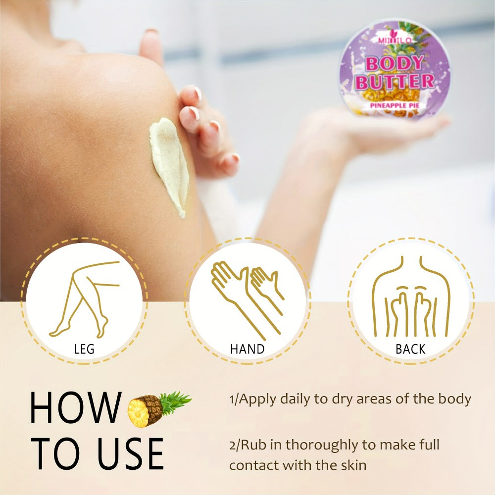 Fruity Body Glaze Set 8 Scents 100g×2 – Pineapple Coconut Strawberry Coffee Peach Doughnut Birthday Cake Non-Greasy All-Day Moisturizing Travel Size Body Lotion Gift for Women - product image 17