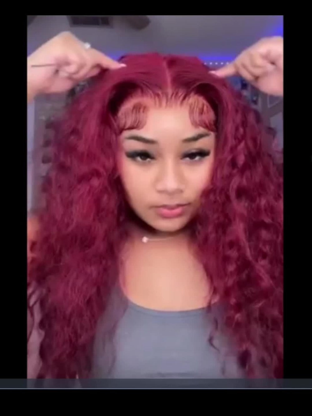 Red Curly Lace Front Wig 13x4 HD Transparent Lace Glueless 180% Density 24 Inch | Deep Curly Wet Wavy Ginger Orange Pre-Plucked Baby Hair Women - product image 8