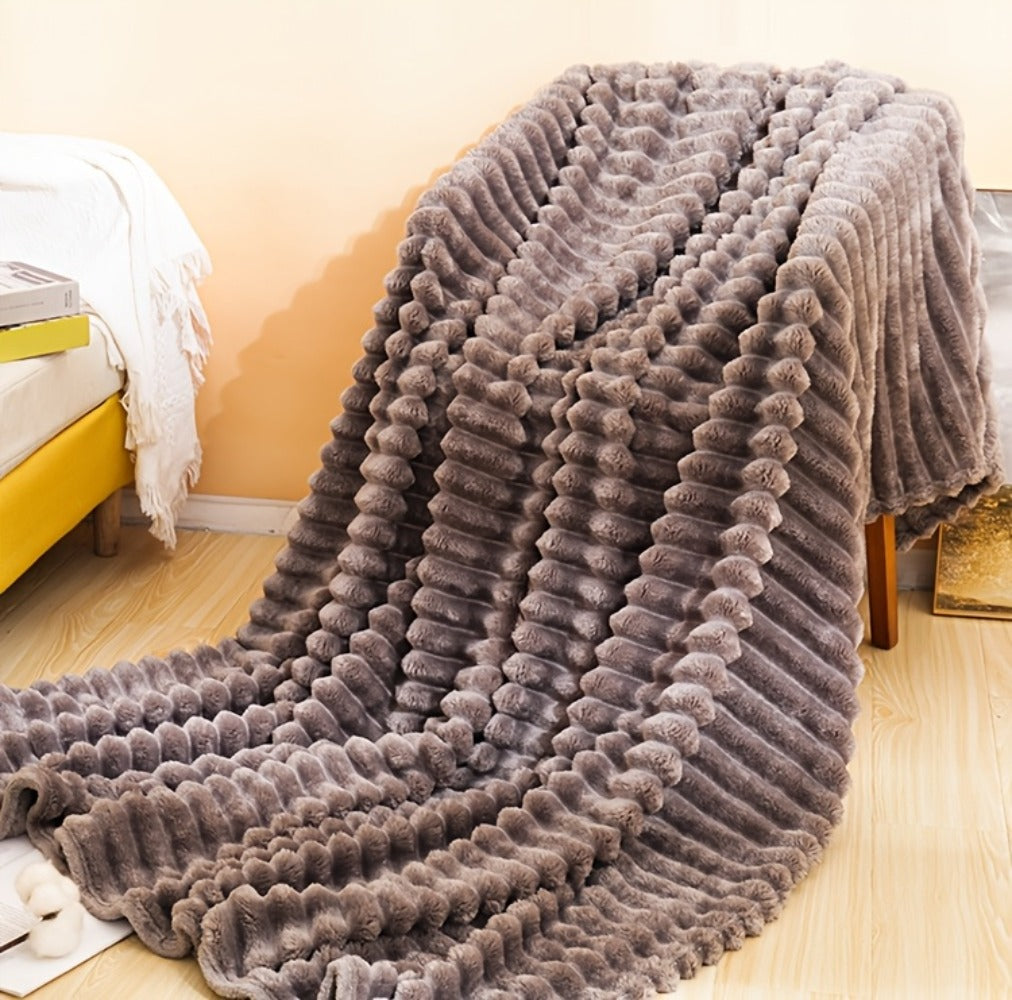 500gsm Heavy Plush Blanket – Ultra Thick Soft Warm Fluffy Blanket for Bed, Sofa & Travel, Baby to Double Size, 5 Colors - product image 25