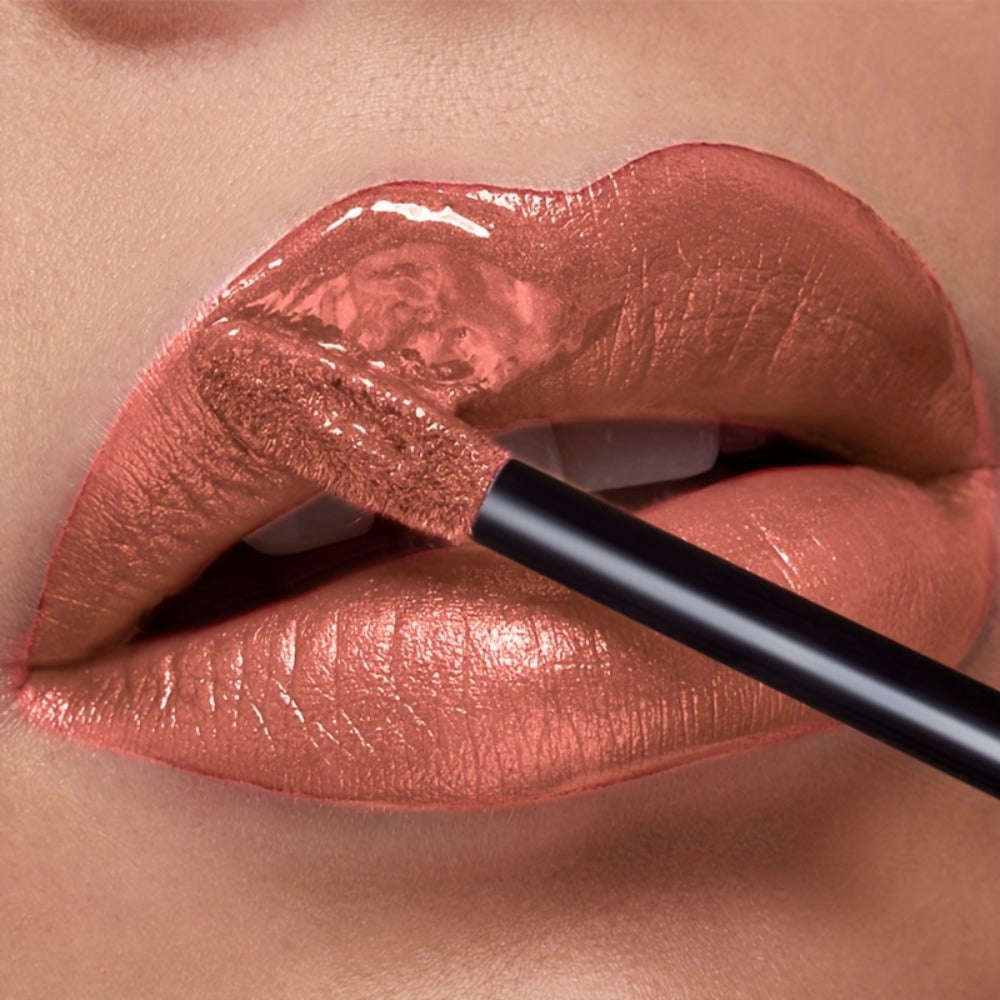 Metallic Glitter Liquid Lipstick 22 Shades Waterproof Shimmer Lip Gloss Non-Sticky Plant Squalane Formula - Long-Lasting Transfer-Proof Bold Lip Tint for Party Festival Bridal Dail - product image 16
