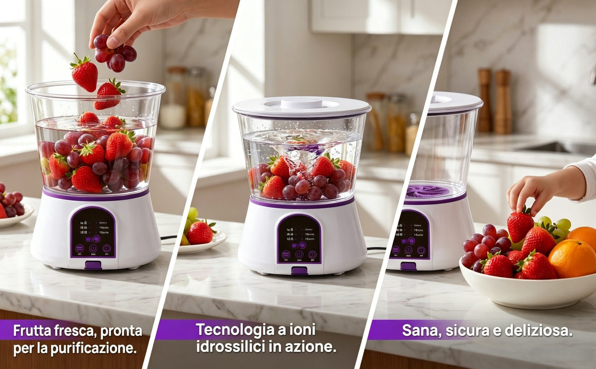 Fruit and Vegetable Cleaner Machine Ultrasonic Purifier Multifunctional Household Food Cleaning Device Rechargeable for Removing Pesticides Bacteria Single Dual Battery Options - product image 13