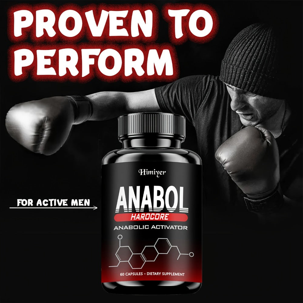 Anabol Hardcore Anabolic Activator for Men — Advanced Energy, Strength & Muscle Performance Formula with 6-Keto-Diosgenin & Hecogenin | Daily Wellness Support | 60 Capsules | 1-3 B - product image 9