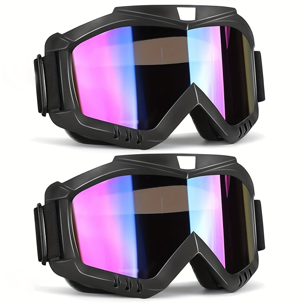 Fits All Face Shapes – Ski Goggles 2-Pack Unisex UV400 Anti-Fog TPU Frame Adjustable Elastic Strap Snow Goggles for Skiing Snowboarding Ice Hockey Alpine Skiing - product image 3