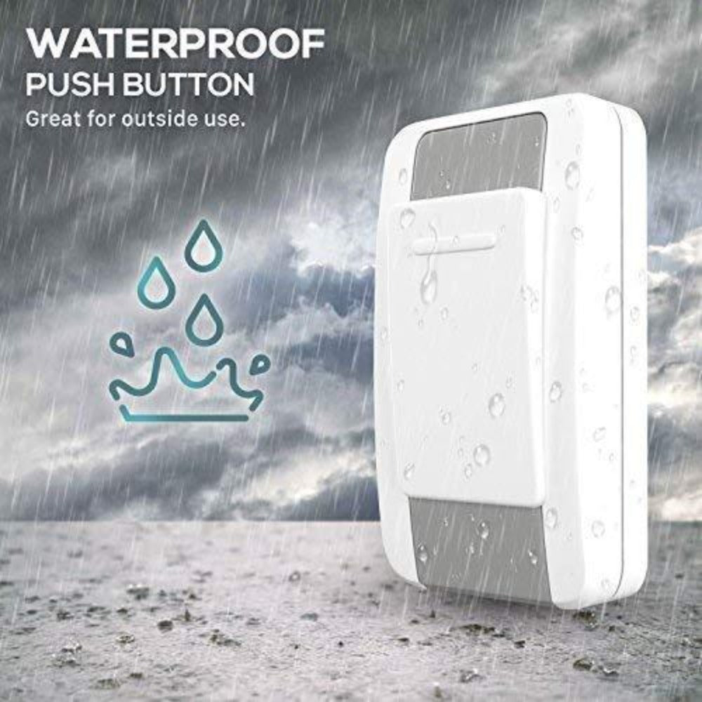 Wireless Doorbell Kit 36 Chimes 100M Range Waterproof – Adjustable Volume 25-110dB, Plug-In Receiver & Push Button Transmitter, No Wiring Easy Install for Home Office Store & Class - product image 10