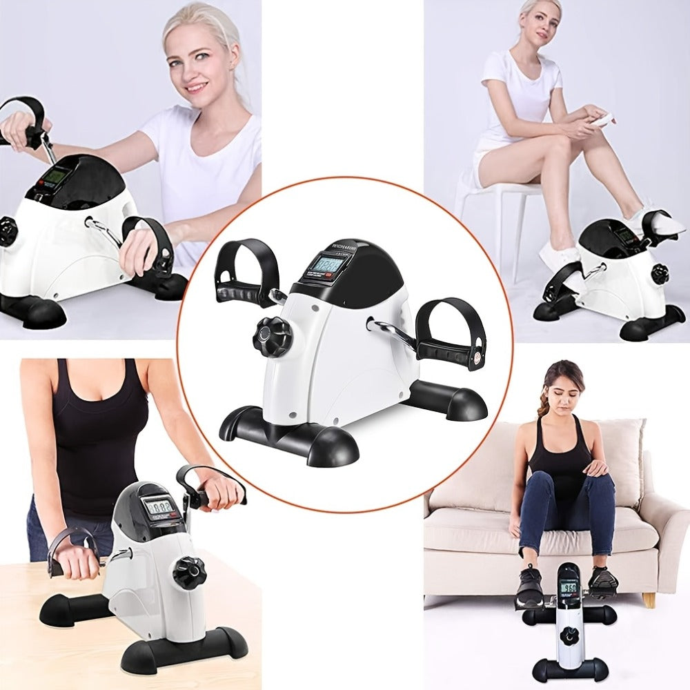 Portable Elliptical Trainer Mini Exercise Bike Under Desk Pedal Exerciser LCD Display 8 Resistance Levels Silent 350lb Capacity Arm Leg Training for Home Office Seniors - product image 19