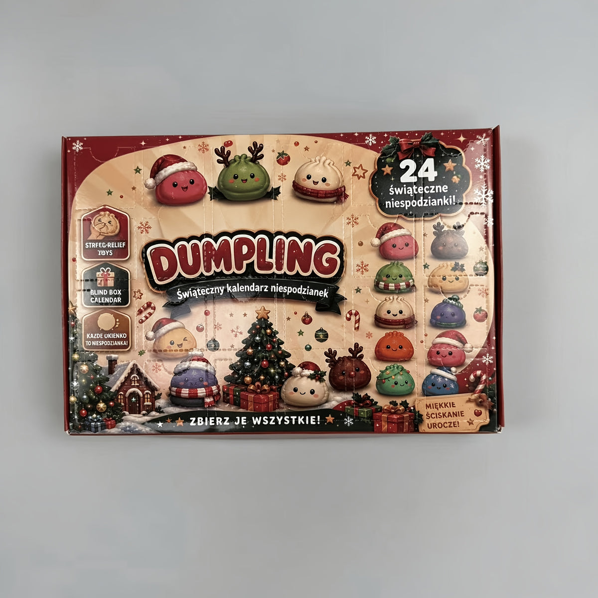 24pcs Christmas Small Bun-Shaped Party Toys, Plus 1pc Toy As Gift, Totaling 25pcs Christmas Bun Set, Christmas Small Bun Countdown Set Is Suitable Holiday Gift - product image 3