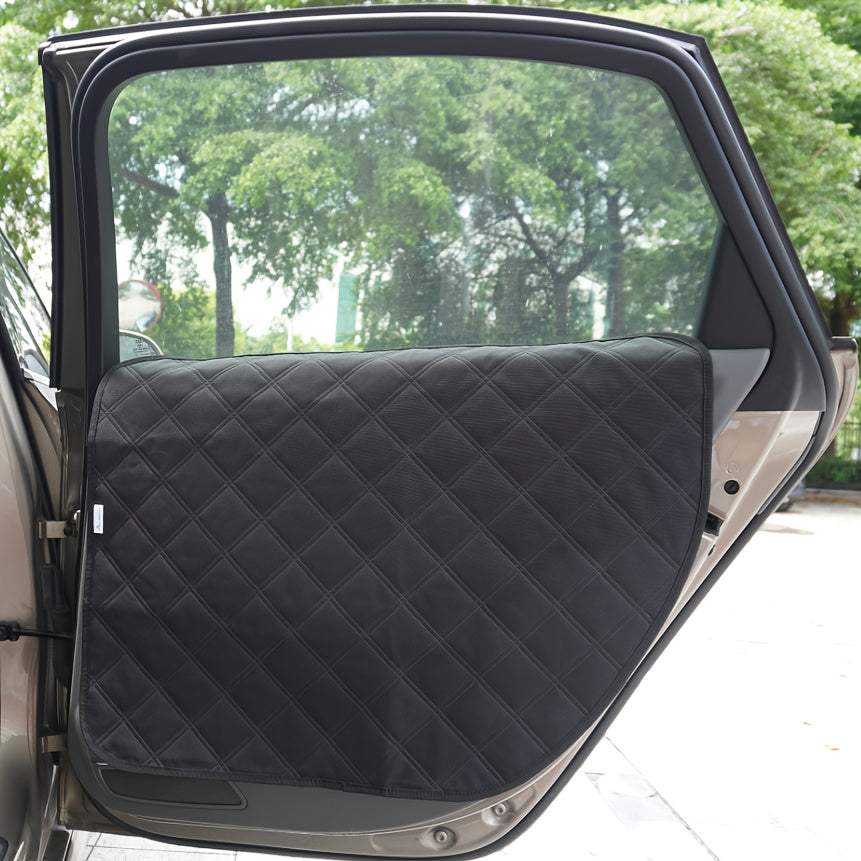 Pet Scratch Guard Cover for Car Interior Door Panel, Waterproof Dirt-Resistant with Exclusive Lock Tabs & Armrest Straps, Fits All Cars Trucks SUVs, 22"x29" | Car Door Protector for Dogs 2-Pack