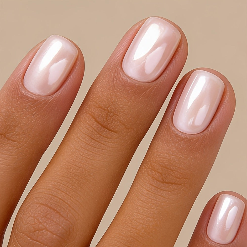 Nail Strengthening Oil with Pearl Effect Quick Dry No UV Lamp Needed - Mother of Pearl Nail Hardener Brightens Weak Soft Brittle Nails, Air Dry Formula for Women Home & Travel Use - product image 2