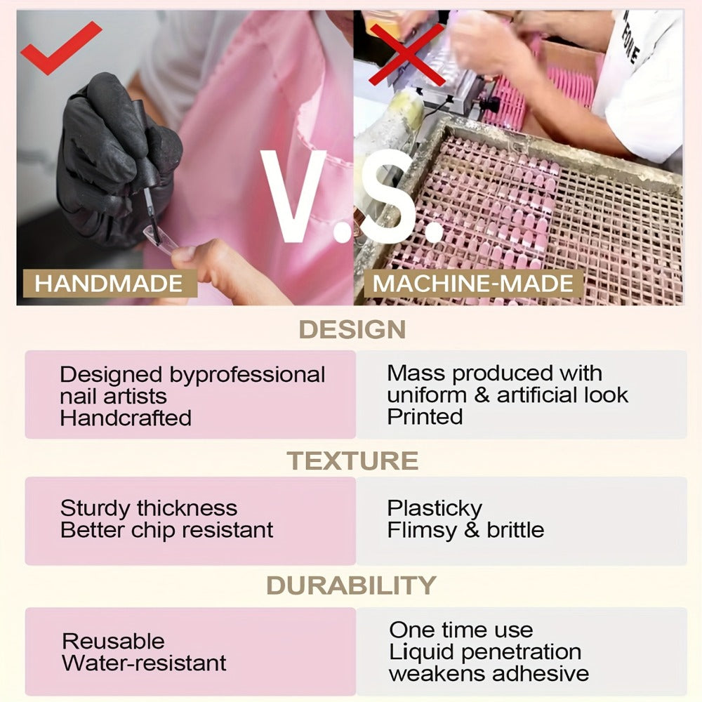 Rhinestone Press On Nails Kit 10pcs Extra Long Almond – Handmade Y2K Silvery Glam Fake Nails with Nail Tools, Stickers & Charms for Women, Party, Christmas, DIY Salon Nail Art Set - product image 7