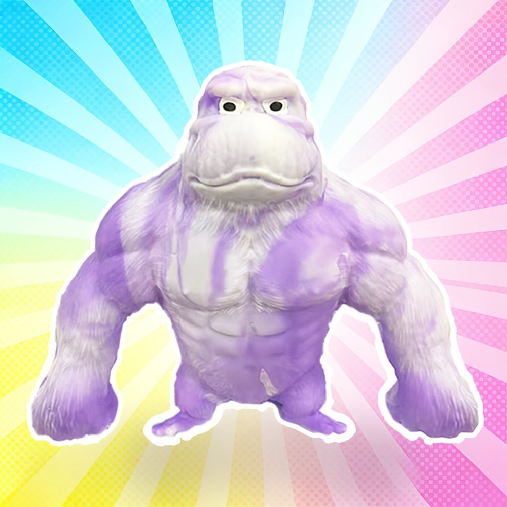 Stretchy Gorilla Fidget Toy Squishy Squeeze Monkey | PVA Sponge Sensory Stress Relief Toy for Kids & Adults, 5 Colors, Easter Basket Stuffer, Christmas - product image 7