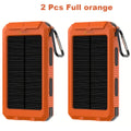 2pcs Solar Charger 20000Mah, 40000Mah, Portable Dual USB Output Solar Charging Panel, Fast Charging External Battery Pack, Built-In LED Flashlight Emergency - product image 3