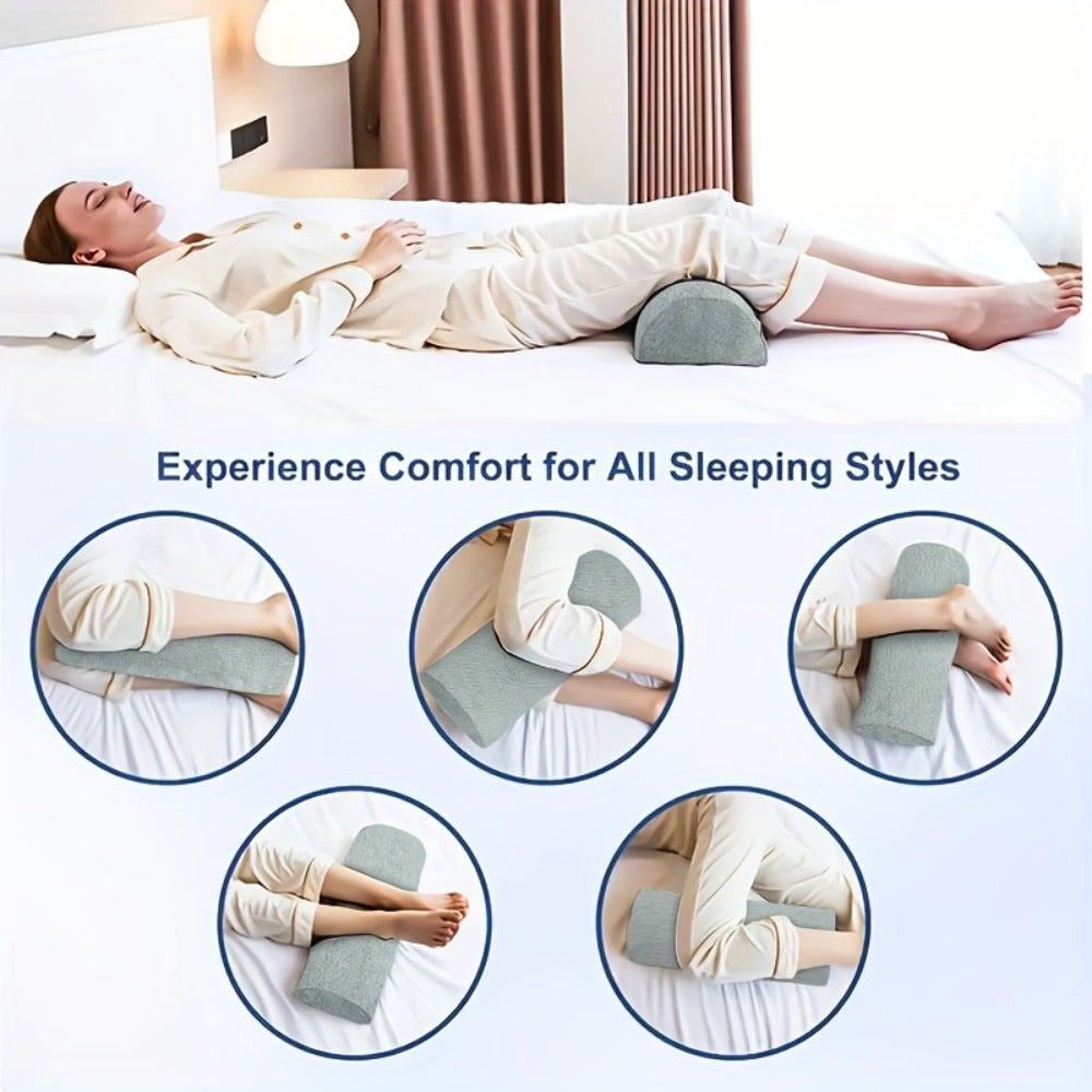 Memory Foam Lumbar Support Pillow Slow Rebound Half-Roll Multifunctional Leg Neck Back Support for Sleep Rest Recliner Elderly Bed Sofa Chair - product image 13