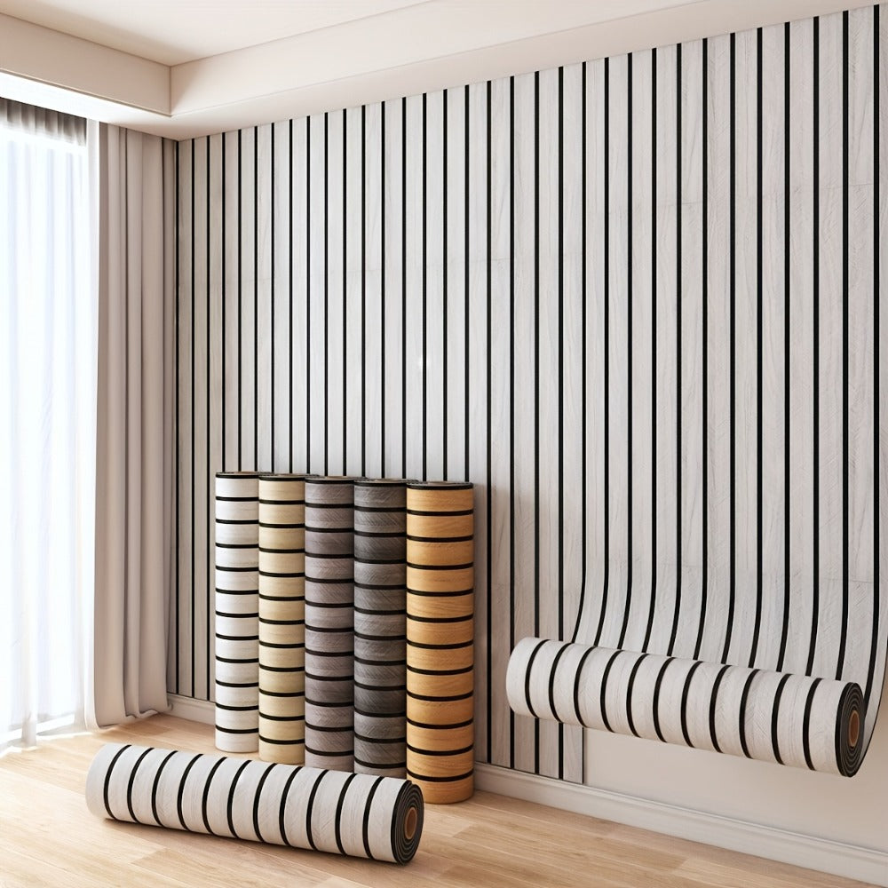 3D Wood Grain Wall Panels Self-Adhesive Peel and Stick Soundproof Grid Board Thick Matte Finish Wallpaper for Walls Ceilings Curved Surfaces Home Decor Easy Install - product image 9