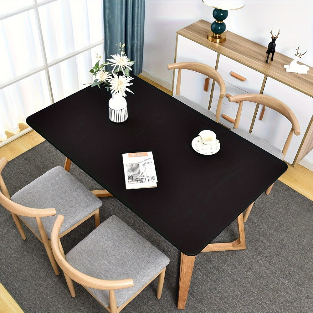 Stretch Table Covers 6Ft Washable Elastic Rectangle Tablecloth for Parties Weddings Picnics Camping, Spandex Polyester Blend, Fits Standard 6 Foot Tables, Set of 3 6 9 or 12, Black - product image 32