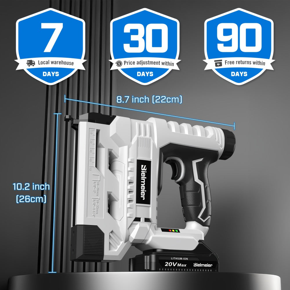 Cordless Stapler Nailer 2-in-1, 20V/4V Brad Nailer Without Compressor, Lightweight with Safety Striker Guard, Battery & Charger Included, 1600/2000 Nails & Staples, for Carpentry,  - product image 7
