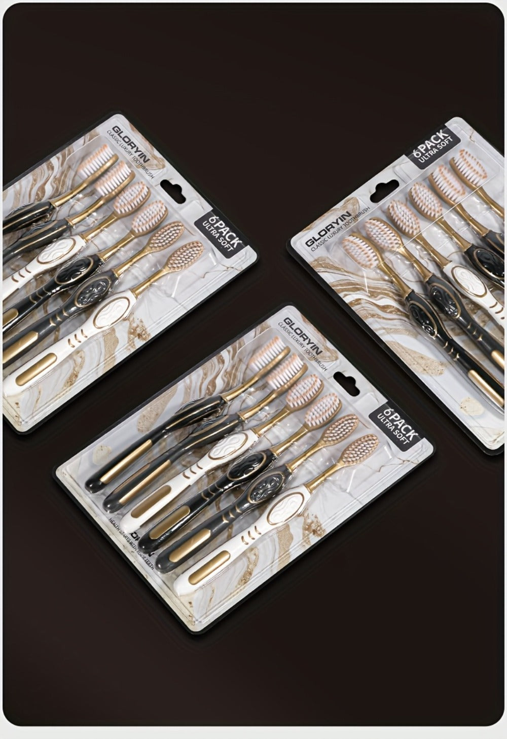 Gloryin Soft Bristle Toothbrush Set Anti-Slip Olive Handle Full Size Head Gentle Gum Care Daily Oral Hygiene for Adults Couples Household Travel 6pcs 12pcs Value Pack - product image 17