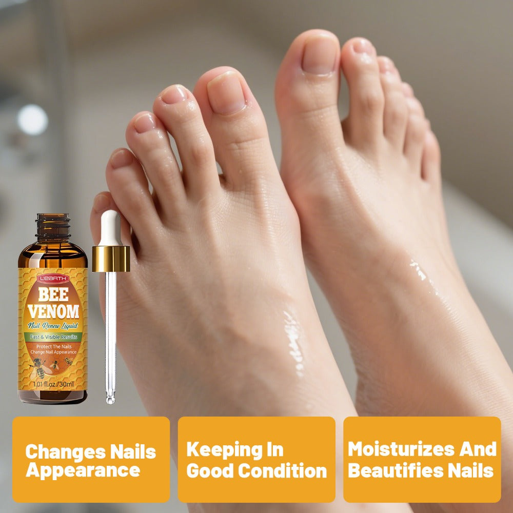 Toenail Repair Solution with Bee Venom Extra Strength Formula for Damaged Discolored Brittle Nails Nail Restoration Serum Visible Results in 7 Days 1.01 fl oz 30ml - product image 2