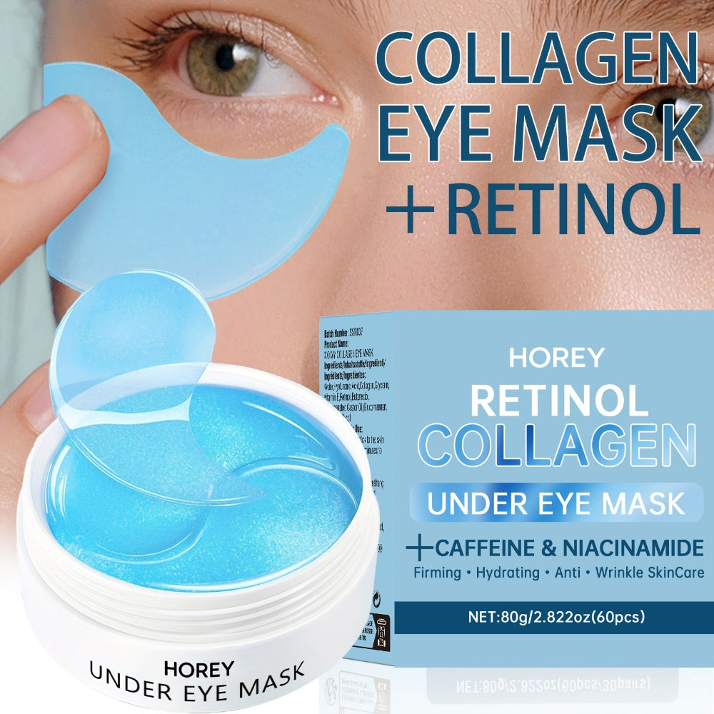 Collagen Eye Patches 60pcs with Caffeine & Niacinamide Under Eye Mask for Dark Circles Puffiness Tightening Intense Hydration Anti-Aging Eye Care for Women Men - product image 2