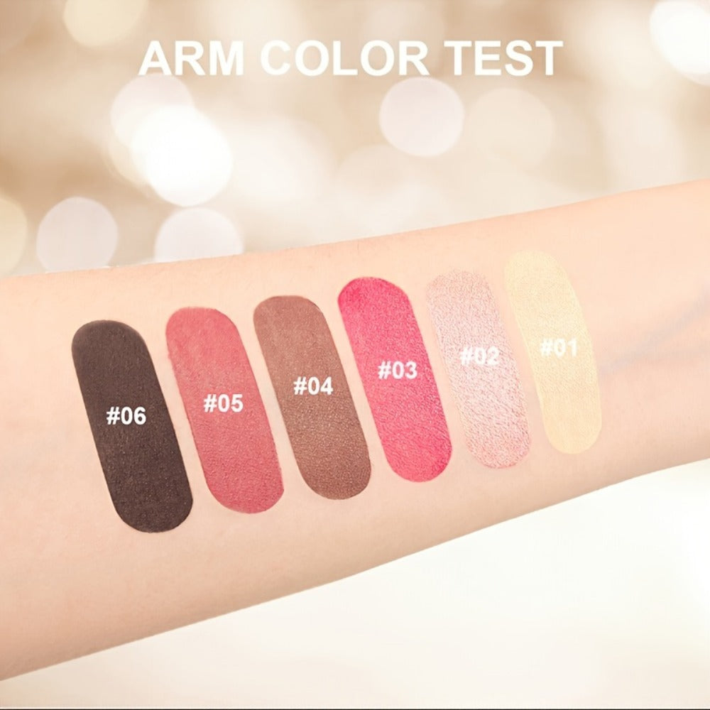 3-in-1 Makeup Stick Set 6pcs — Waterproof Blush Eye Shadow & Highlighter Stick, Long-Lasting Moisturizing Cream Formula, Pink & Brown Luster Shades for All Skin Tones - product image 6