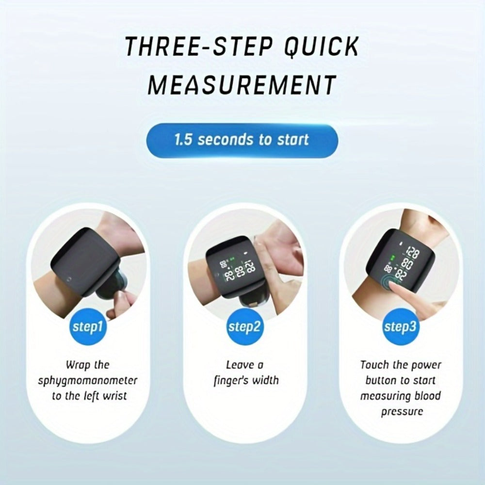 Wrist Blood Pressure Monitor Professional - Automatic BP Monitor with High-Precision LCD Display, Voice Language Prompts & Memory Function, Clinically Accurate for Medical & Home U - product image 8
