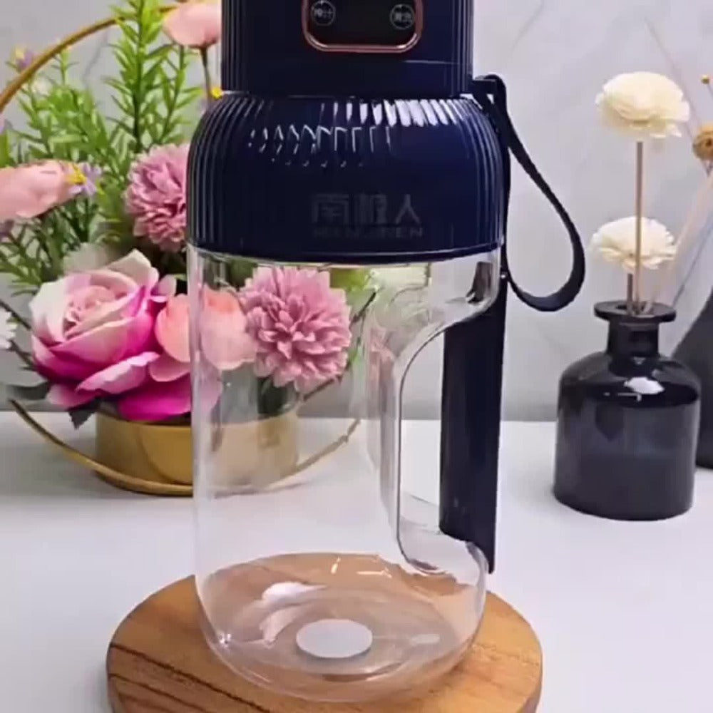 Portable Blender Personal Juicer Cup - Upgraded 10-Blade USB Rechargeable Smoothie Blender for Fruits, Vegetables & Milkshakes, Large Capacity, Digital Display, Travel Cover, Sport - product image 12
