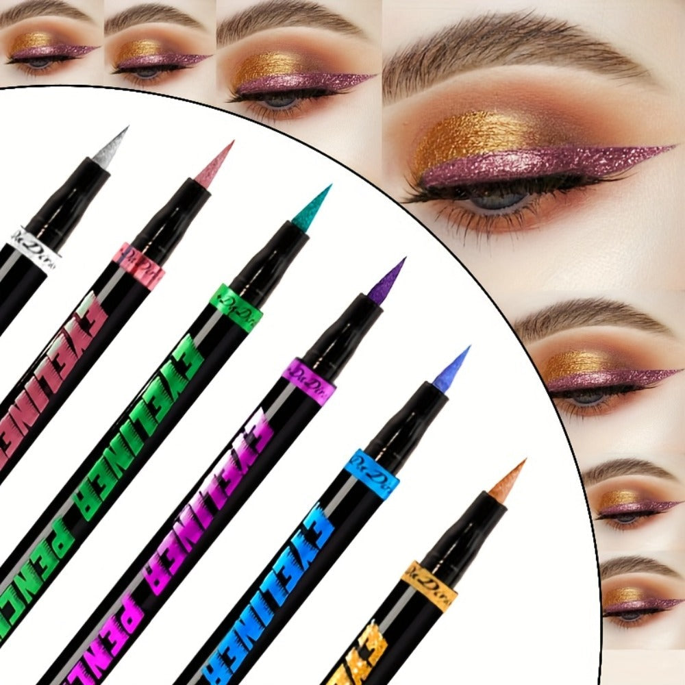 Eyeliner Pencil Set Waterproof 6 Colors Smudg1e Proof Long Lasting Colored Eye Liner for Women Pigmented Gel Eyeliner Pencils Makeup Kit Holiday Gift - product image 8