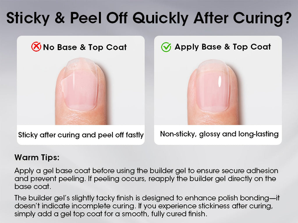 Clear Builder Gel HEMA-Free 5-in-1 2pcs 1.35oz — Nail Extension Strengthener Apex Construction Art Sealing & Repair | Soak-Off UV LED 28+ Days Chip-Proof Wear for Sensitive Skin Sa - product image 12