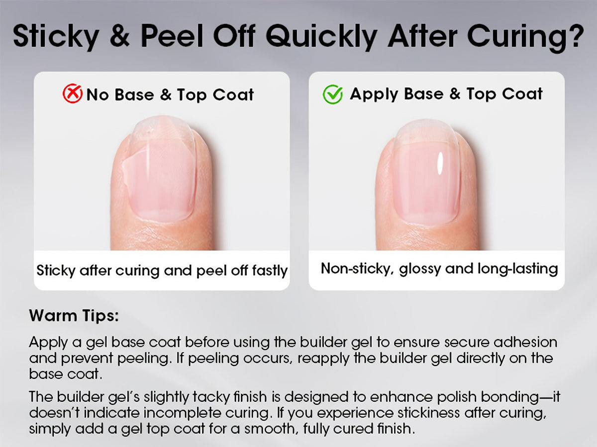 Clear Builder Gel HEMA-Free 5-in-1 2pcs 1.35oz — Nail Extension Strengthener Apex Construction Art Sealing & Repair | Soak-Off UV LED 28+ Days Chip-Proof Wear for Sensitive Skin Sa - product image 12