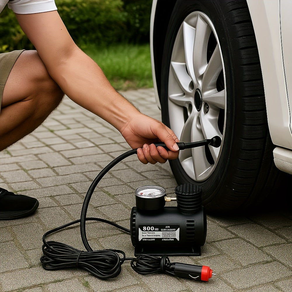 12V Car Tire Inflator Pump 300PSI, Portable Air Compressor for Car Truck Motorcycle Bike Tires, No Battery Needed, Metal Body Compact Design, Digital Pressure Gauge, Emergency Tire - product image 3