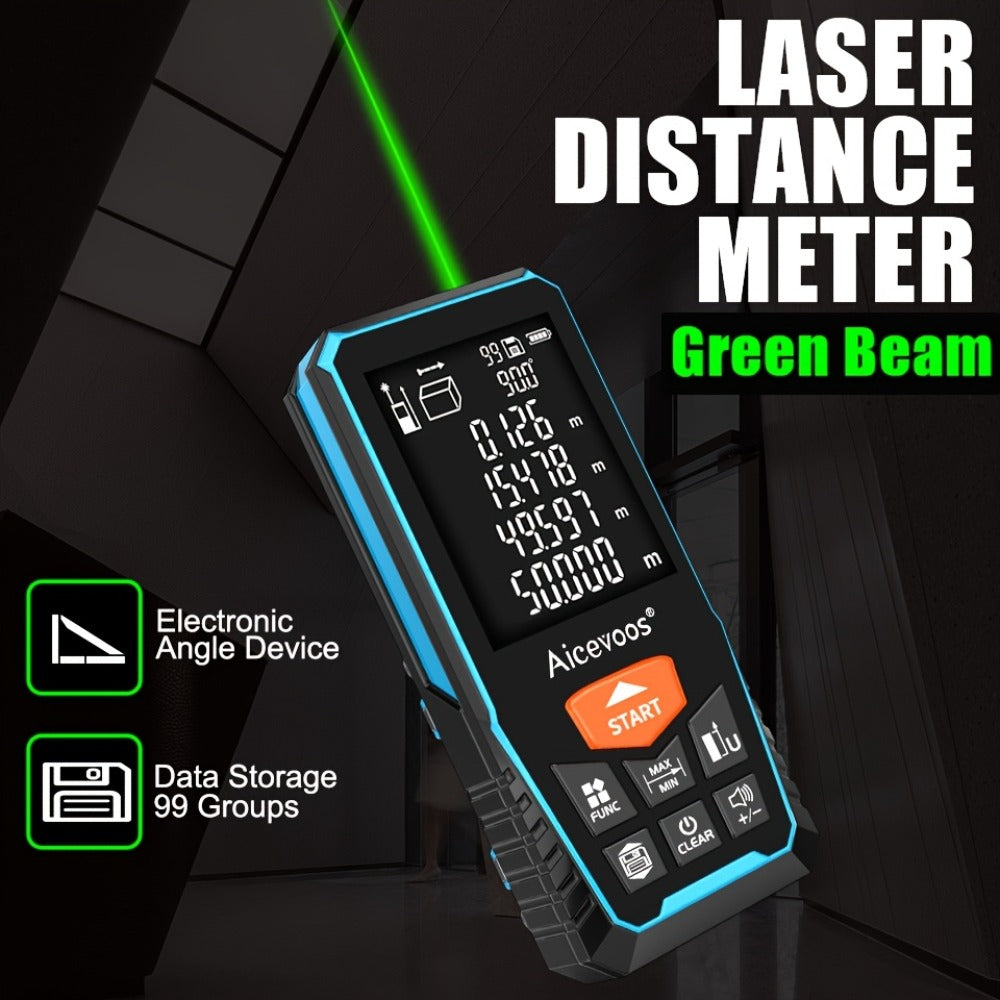 Laser Distance Meter Green Beam Digital Rangefinder 50M 70M 100M 120M Laser Tape Measure with LCD Display for Construction Surveying Indoor Outdoor Measuring - product image 4