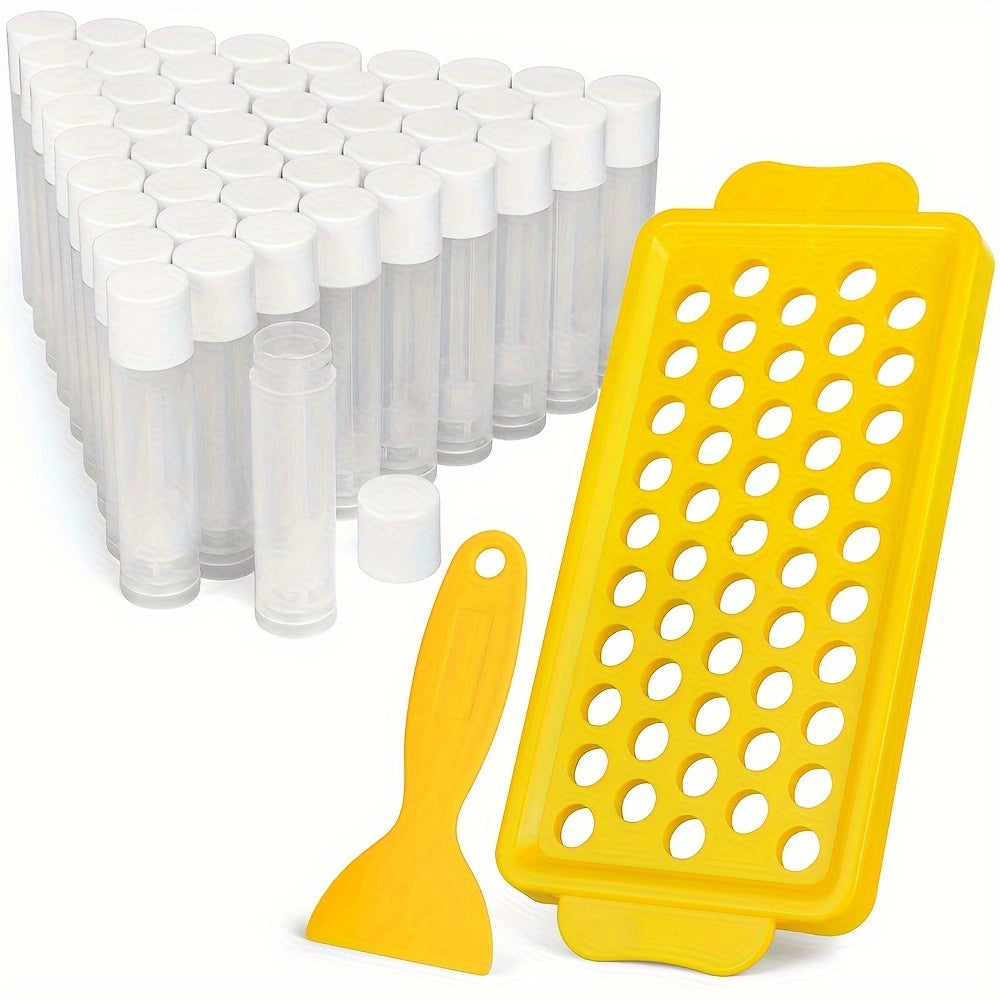 Empty Lip Balm Tubes 50 Pack with Filling Tray & Spatula – 5.5ml Clear BPA Free DIY Lip Balm Making Kit, Food Grade Leak Proof Containers for Homemade Lip Balm, Lipstick & Cosmetic - product image 19