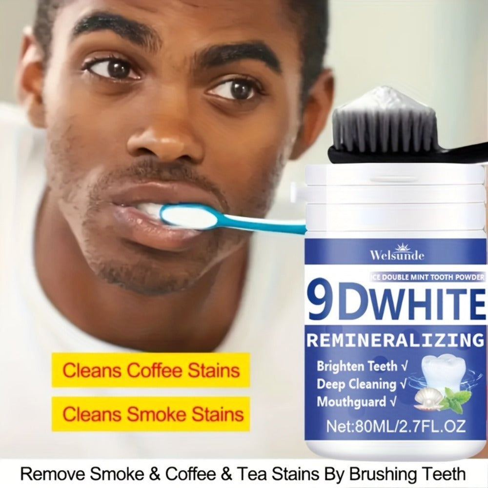 Hydroxyapatite Tooth Powder 3-Pack Remineralizing Whitening Deep Cleaning Mint Fresh Breath Enamel Repair Oral Care for Men Women 80ml Each Bottle - product image 12