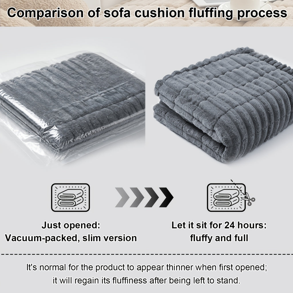 1pc Soft Quilted Thick Sofa Cushion, Bohemian Style Removable Machine Washable Sofa Protector, All Season Pet Friendly 1/2/3/4 Seater Split Sofa Cover - product image 14
