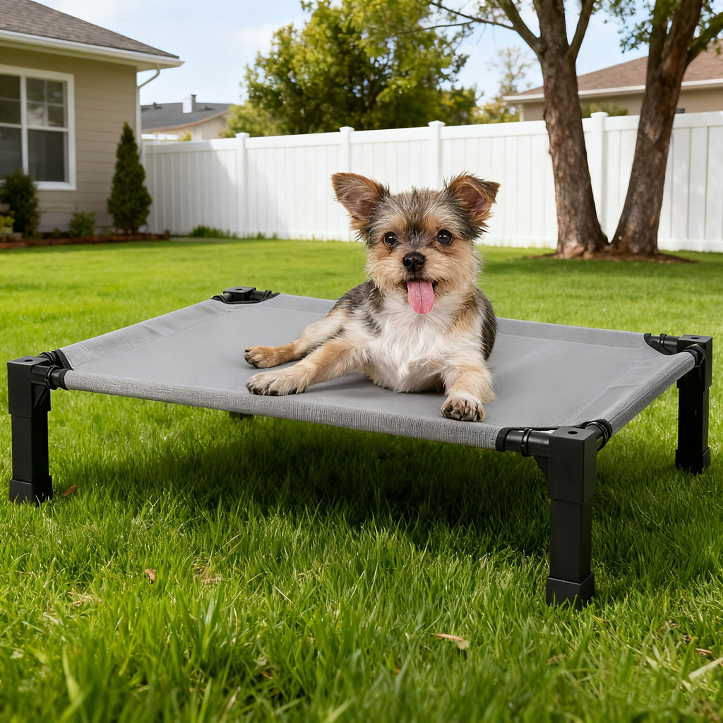 Elevated Dog Bed with Cooling Mesh & Metal Frame – Raised Dog Cot Bed with Washable Breathable Mesh, No-Slip Feet, Travel-friendly Dog Bed for Outdoor & Indoor - product image 3