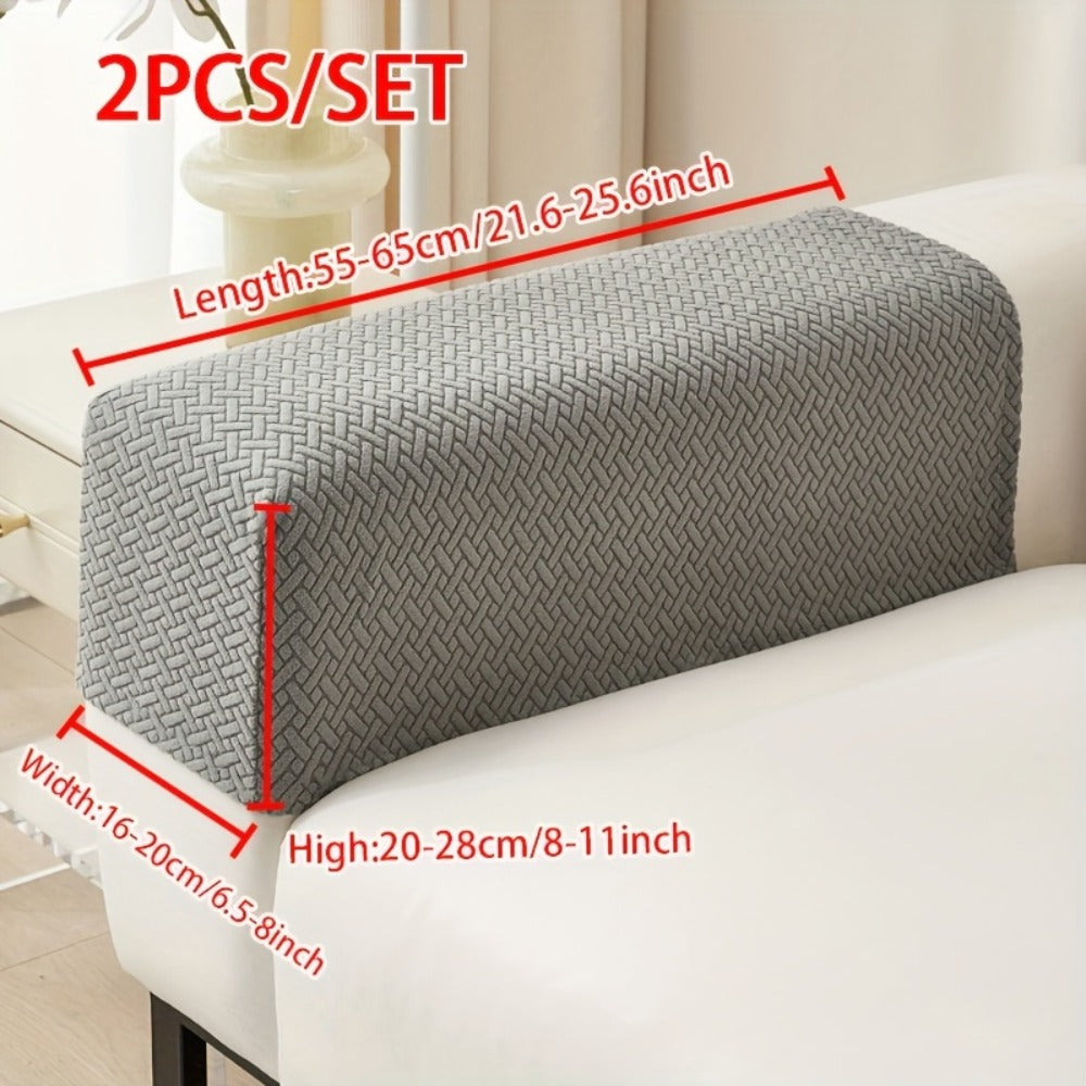 Jacquard Stretch Sofa Cover Non-Slip | Elastic Wear-Resistant Couch Slipcover, Polyester Jacquard Fabric, 1 to 4 Seat Sectional L-Shape, Armrest Backrest, Machine Washable - product image 13