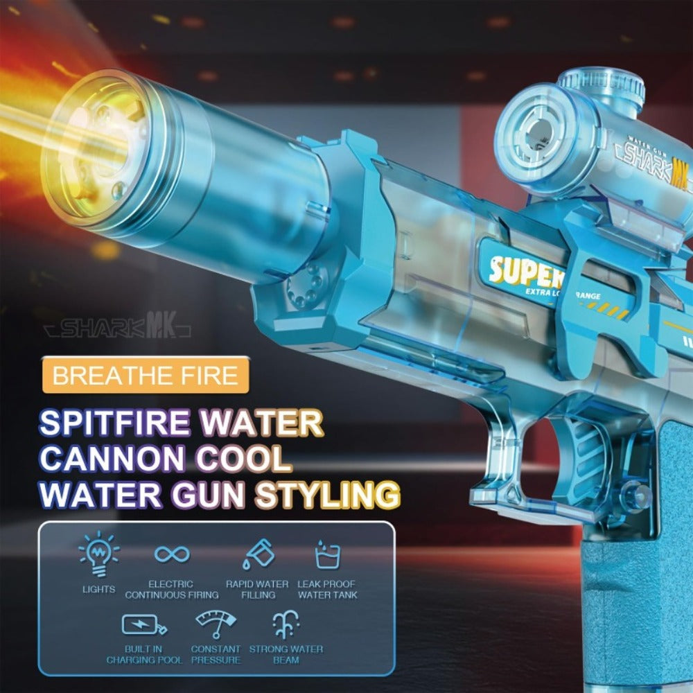 Kids Electric Water Gun with Large Capacity | Automatic Squirt Blaster for Boys & Girls, Outdoor Summer Toy for Swimming Pool Beach Lawn Backyard, Fun Birthday - product image 15