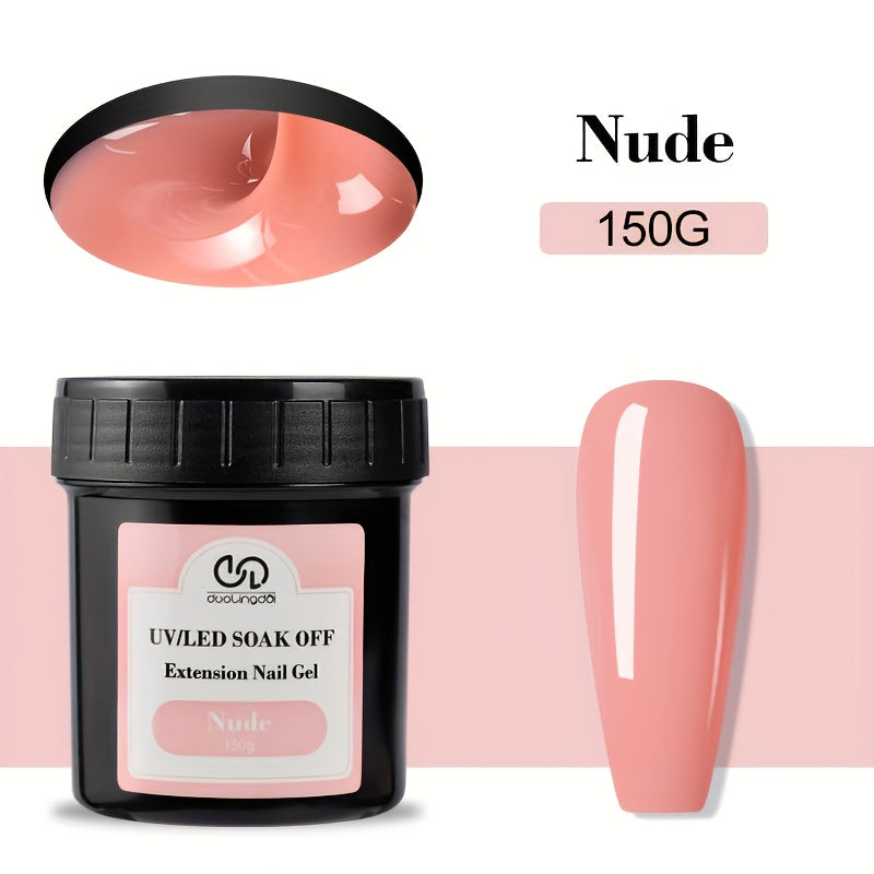 Builder Gel for Nail Extensions 150g Apex Strengthening Kit 13 Shades Clear White Pink Nude Milky Jelly Salmon UV LED Cure Professional Salon Home DIY Manicure Nail Art Women - product image 25