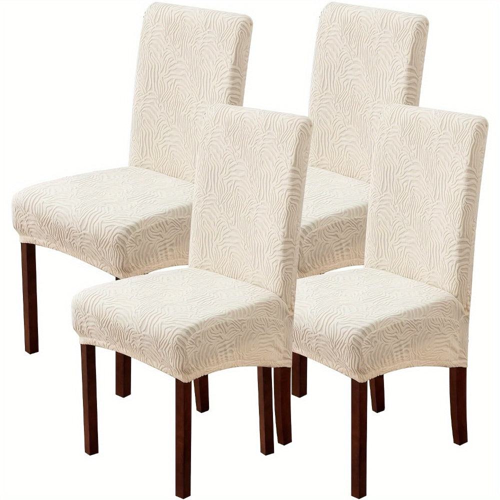 Dining Chair Covers Stretch Jacquard Slipcovers Removable Washable Chair Protector for Kitchen Hotel Restaurant Set of 4 or 6 - product image 7